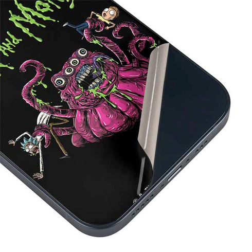 Adult Swim Rick and Morty Tentacle Attack iPhone 14 Skin